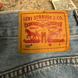 Levi High Waisted Jean Shorts